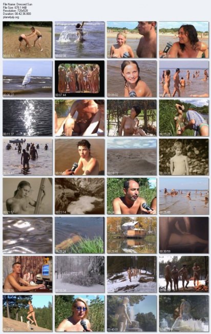 Dressed by the sun - a retro of video of the Ukrainian nudism