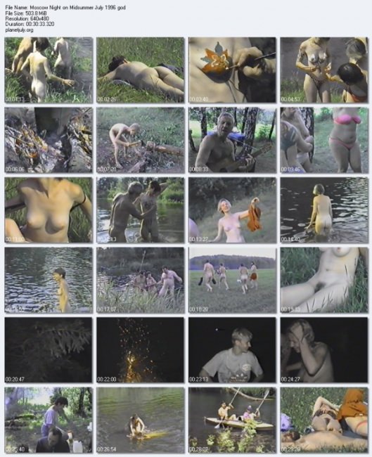 Nudism in Russia, documentary video of a family nudism