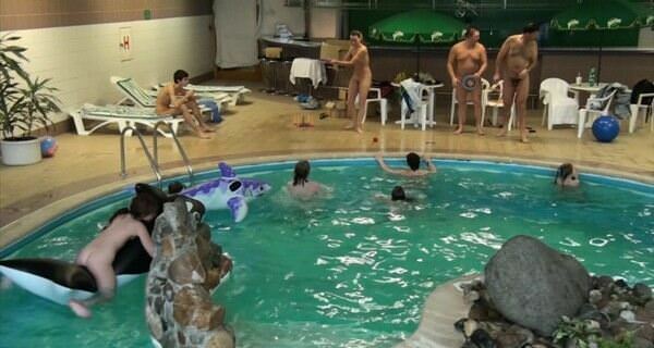 Premium of video of nudists in the pool (Purenudism HD Video)