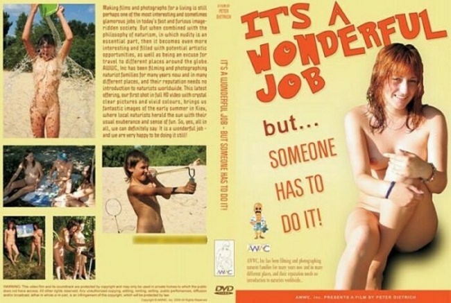 Family nudism of video outdoors - Its a wonderful job