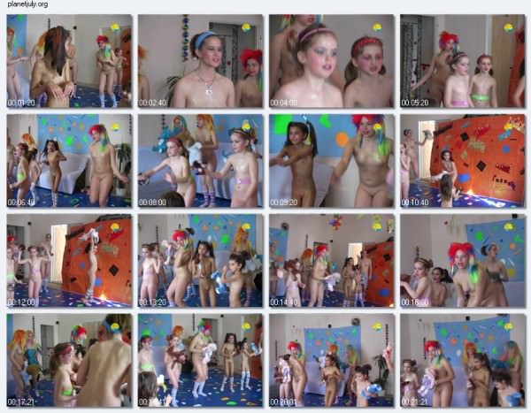 Disco party in style nudists - Home video with nudists