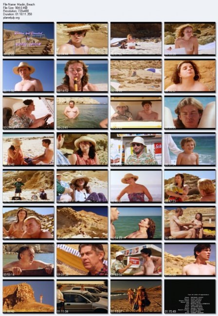 Australia family nudism on the beach - video documentary