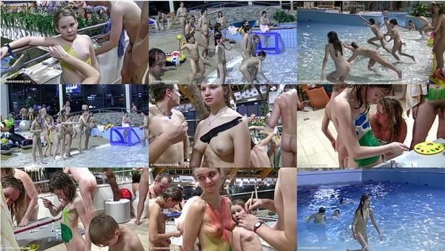 Naturism video France pool for naked rest